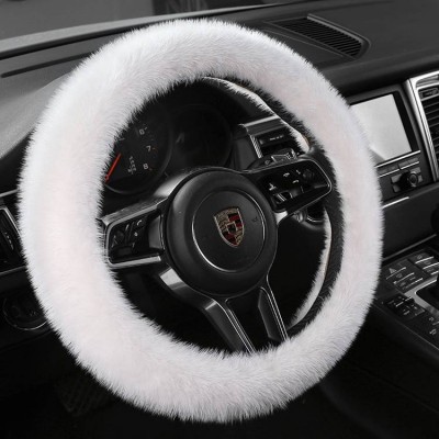 Mink Plush Natural Fur Winter Wool Mink Steering Wheel Cover